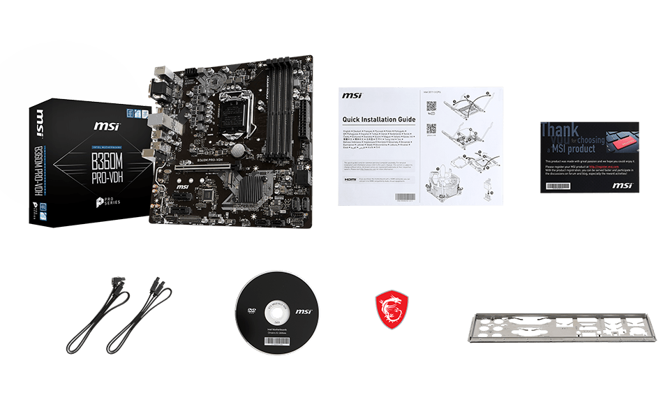 MSI Z370-A PRO box content