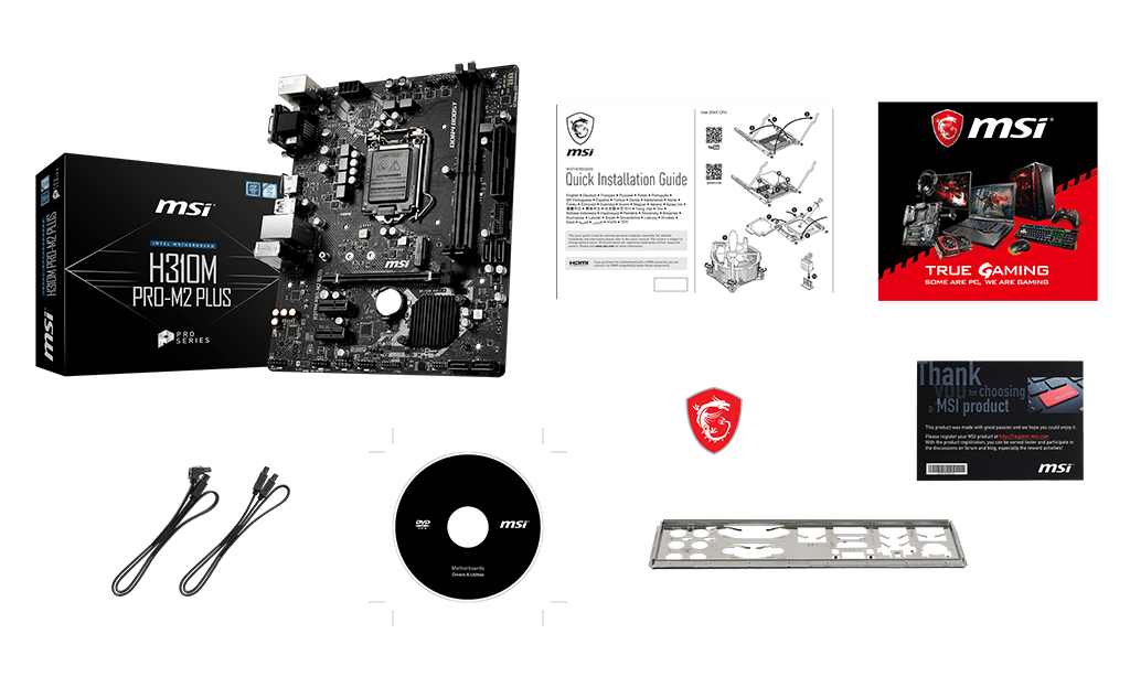 MSI H310M PRO-M2 box content